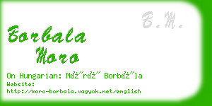 borbala moro business card
