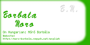 borbala moro business card